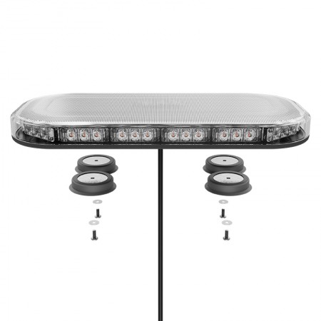 Mini R65 LED Lightbar - Magnetic Mount - Clear Lens